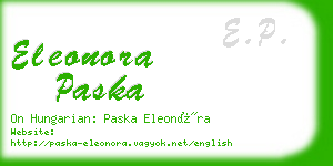 eleonora paska business card